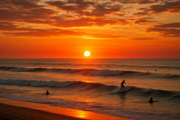 CHM Montalivet, surf sur la plage